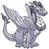 Western Dragon Ancient Silver Animated File